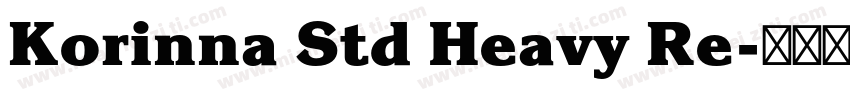 Korinna Std Heavy Re字体转换